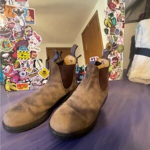 Blundstone Brown Ankle Boots with Elastic Panels